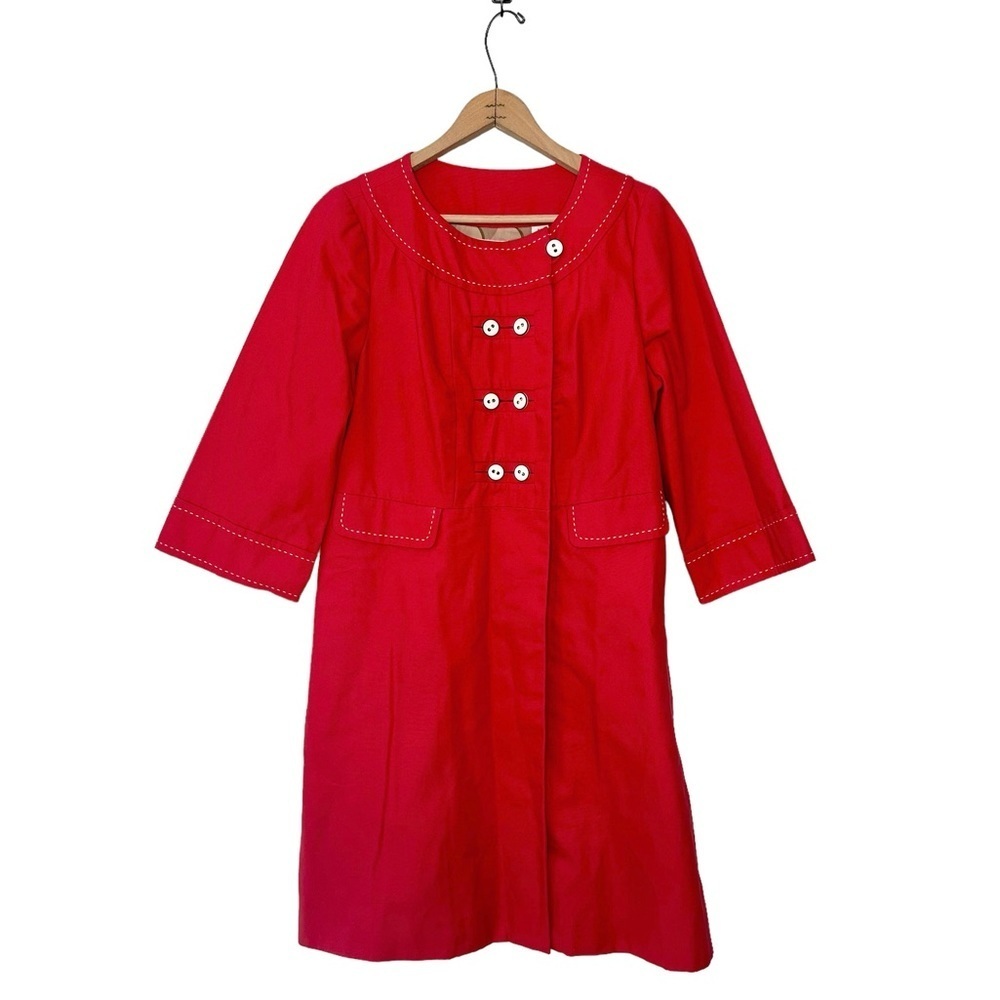 Original Penguin | Red Retro Trench Coat Size Medium